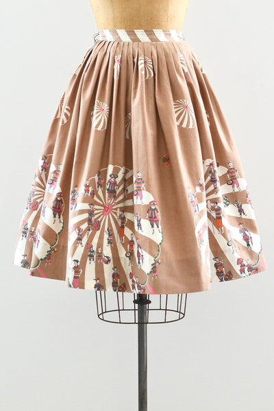 Novelty Print Skirt / S