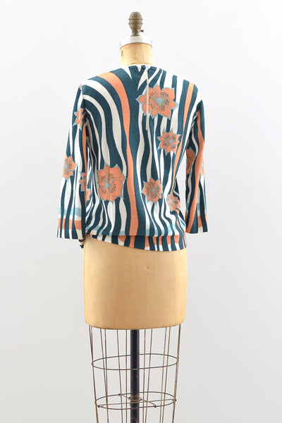 60s Printed Top / M
