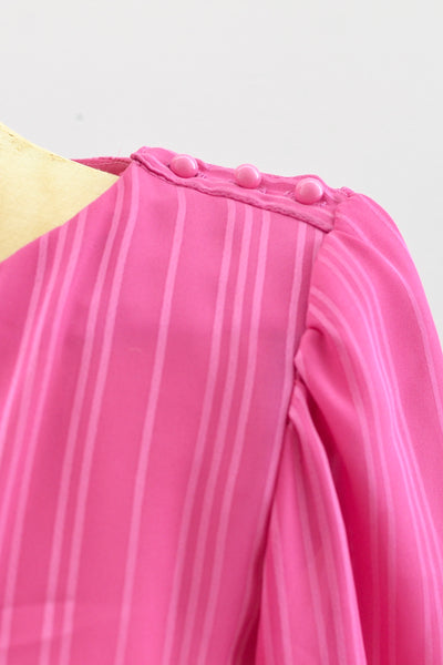 Striped Pink Dress / S M