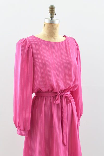 Striped Pink Dress / S M