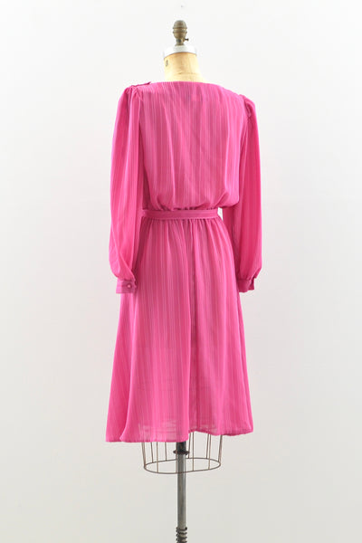 Striped Pink Dress / S M