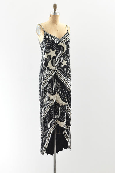 Oleg Cassini Beaded Dress