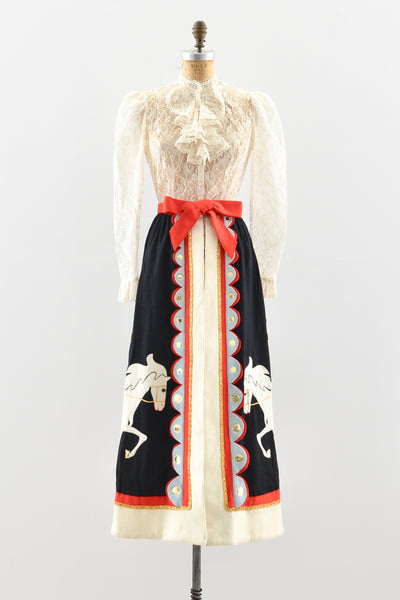 Acrobat On Horse Malcolm Starr Skirt