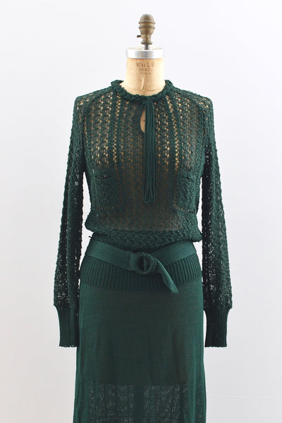 1930s Forest Green Set