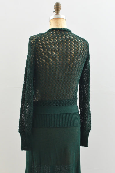1930s Forest Green Set