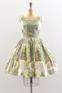 Cottagecore Print Dress