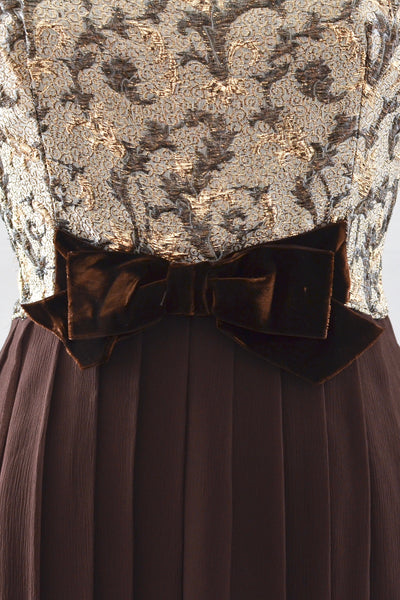 Vintage 1950s Chiffon Dress