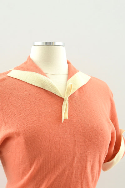 50s Coral Sweater