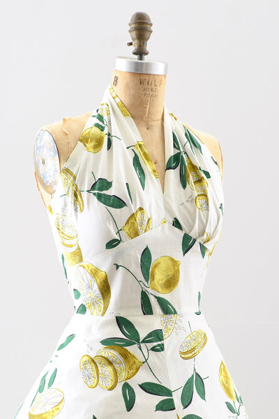 Lemon Print Dress