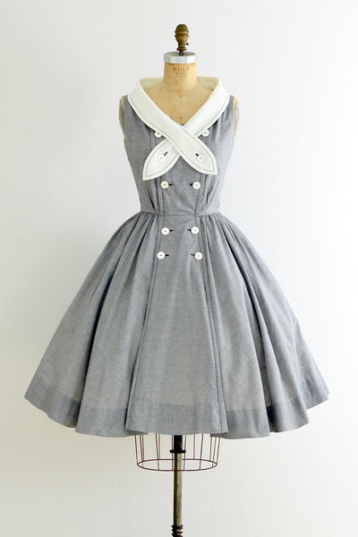 Portrait Collar Dress - Pickled Vintage