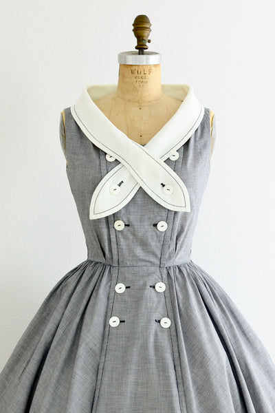 Portrait Collar Dress - Pickled Vintage
