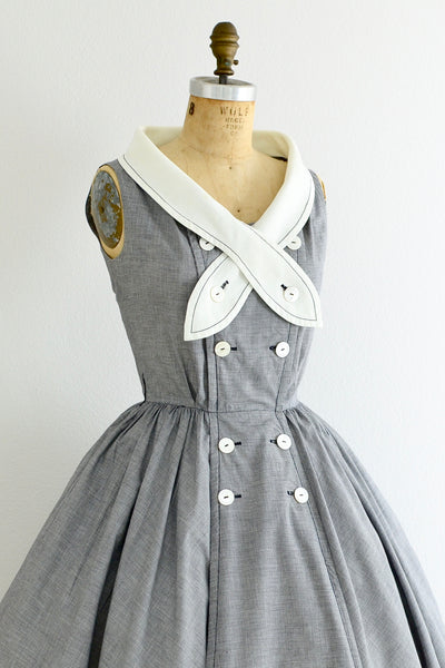 Portrait Collar Dress - Pickled Vintage