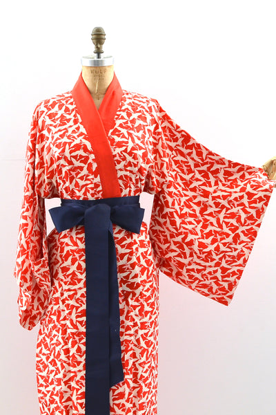 Tsuru Silk Kimono