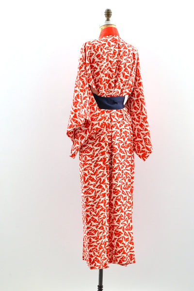 Tsuru Silk Kimono