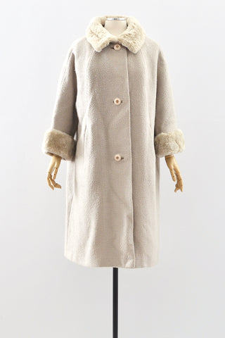 Grey Boucle Coat