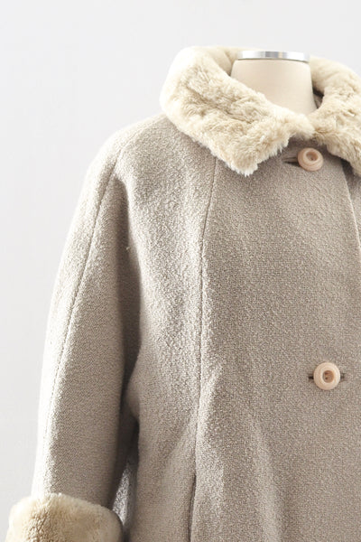 Grey Boucle Coat