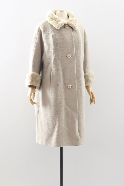 Grey Boucle Coat