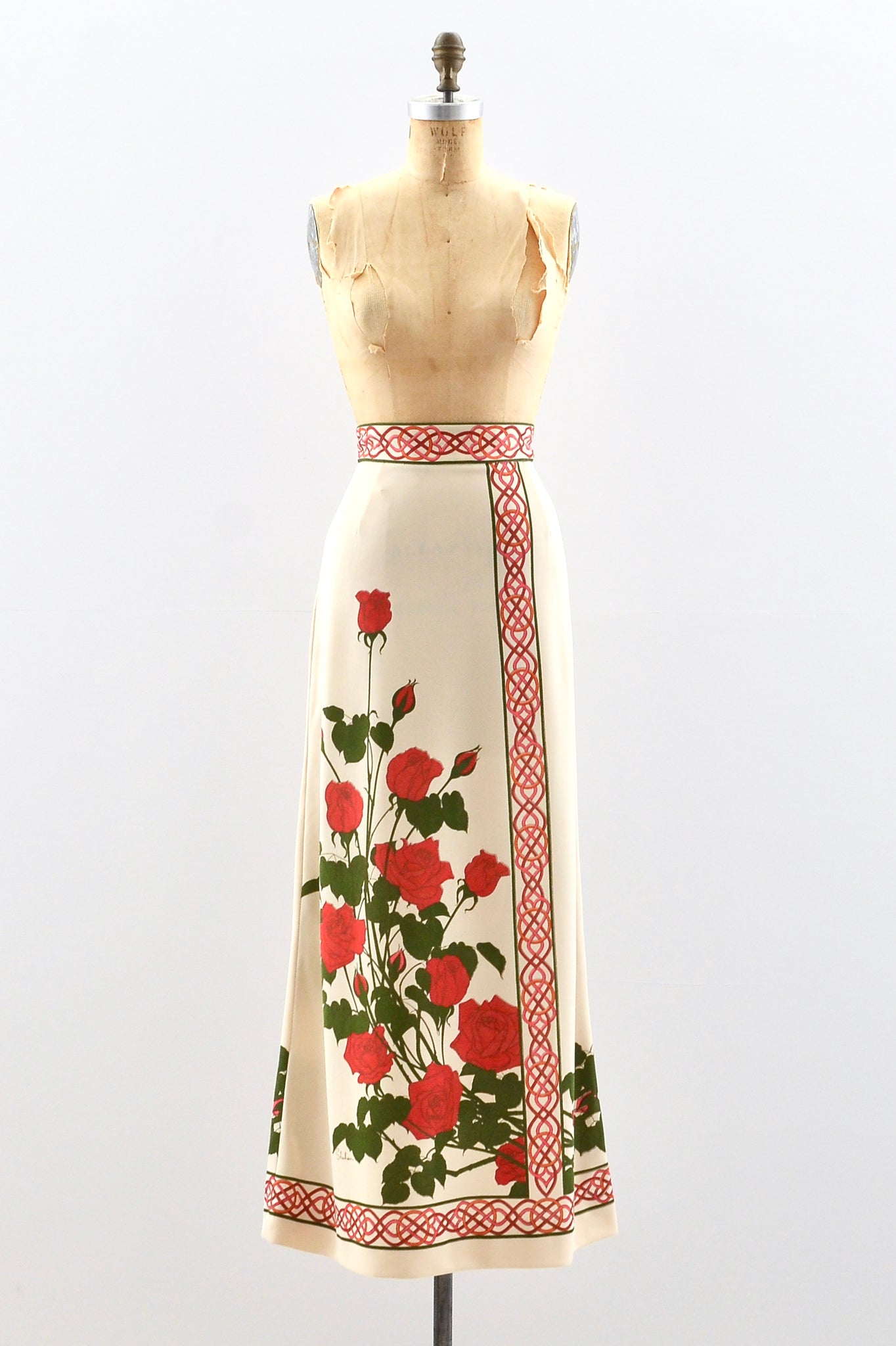 Rose Print Skirt
