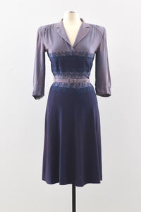 40s Colorblock  Dress