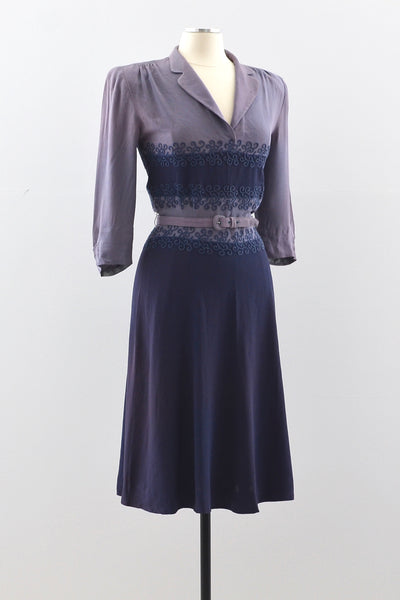 40s Colorblock  Dress