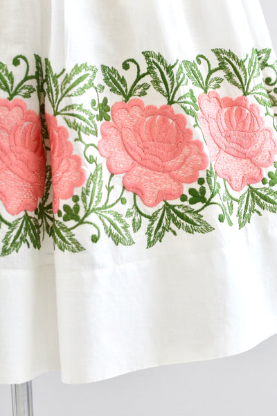 1950s Embroidered Dress
