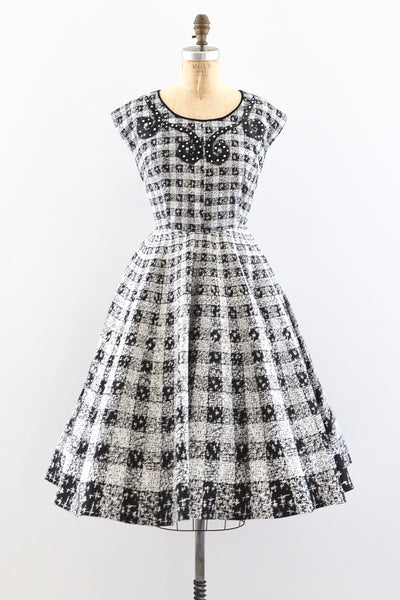 1950s Grid Dress