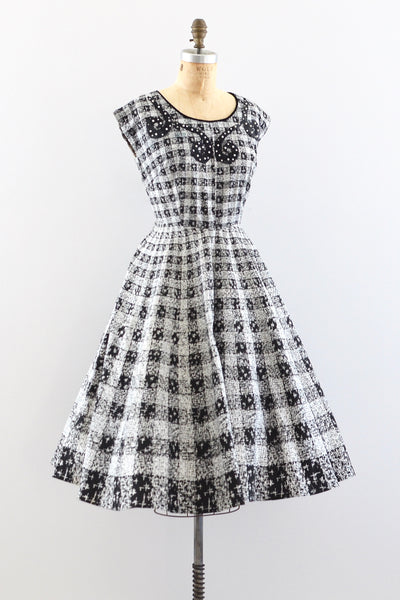 1950s Grid Dress