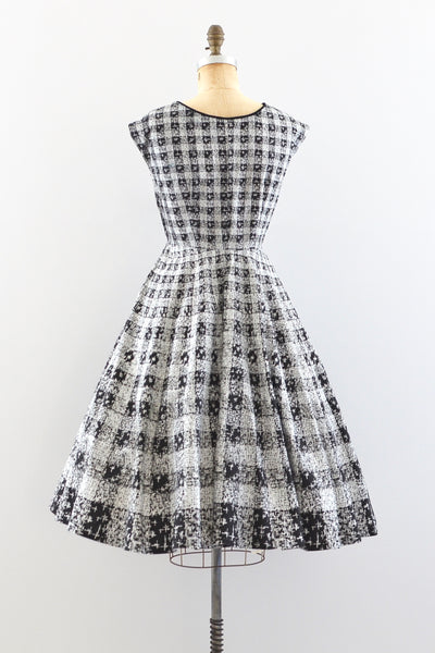 1950s Grid Dress