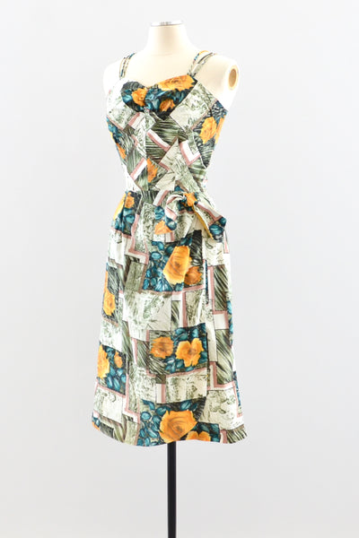 50s Sarong Dress / M