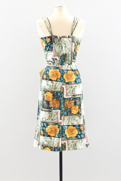 50s Sarong Dress / M
