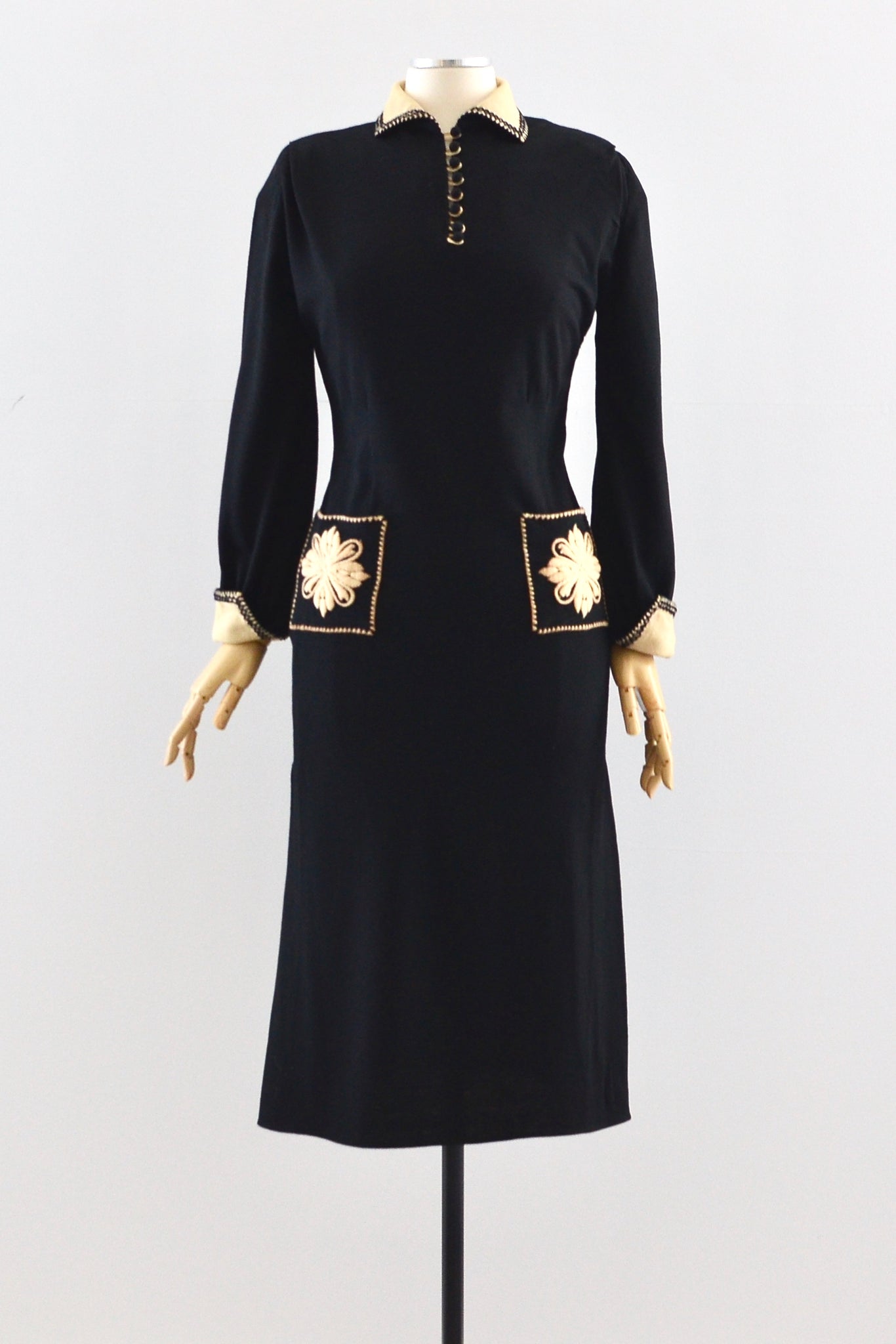 30s Embroidered Dress