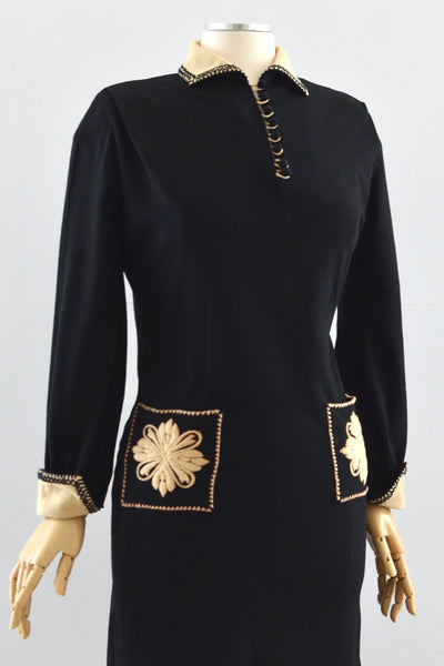 30s Embroidered Dress