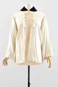 1940s Brocade Jacket / S M