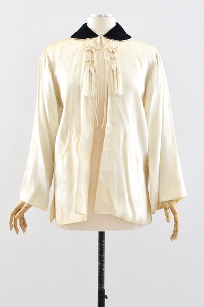 1940s Brocade Jacket / S M