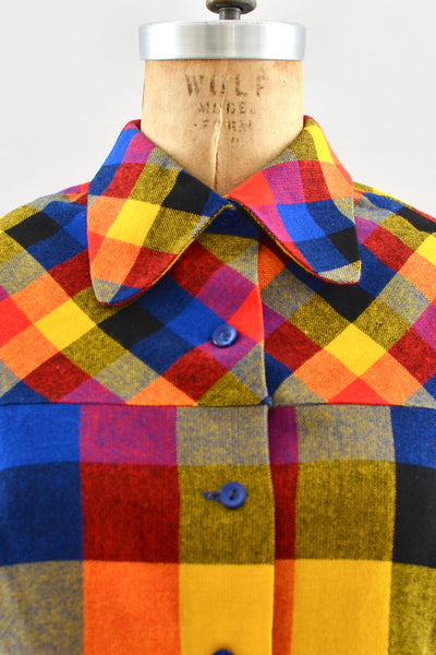 Rainbow Plaid Dress