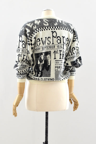 Newspaper Sweater