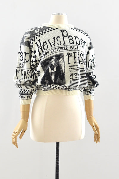 Newspaper Sweater