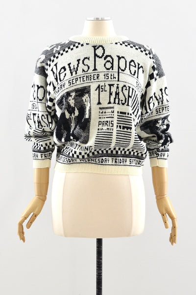 Newspaper Sweater