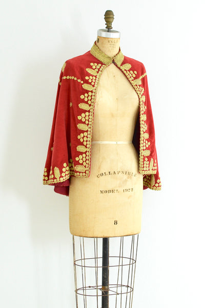 1940s Velvet Cape - Pickled Vintage