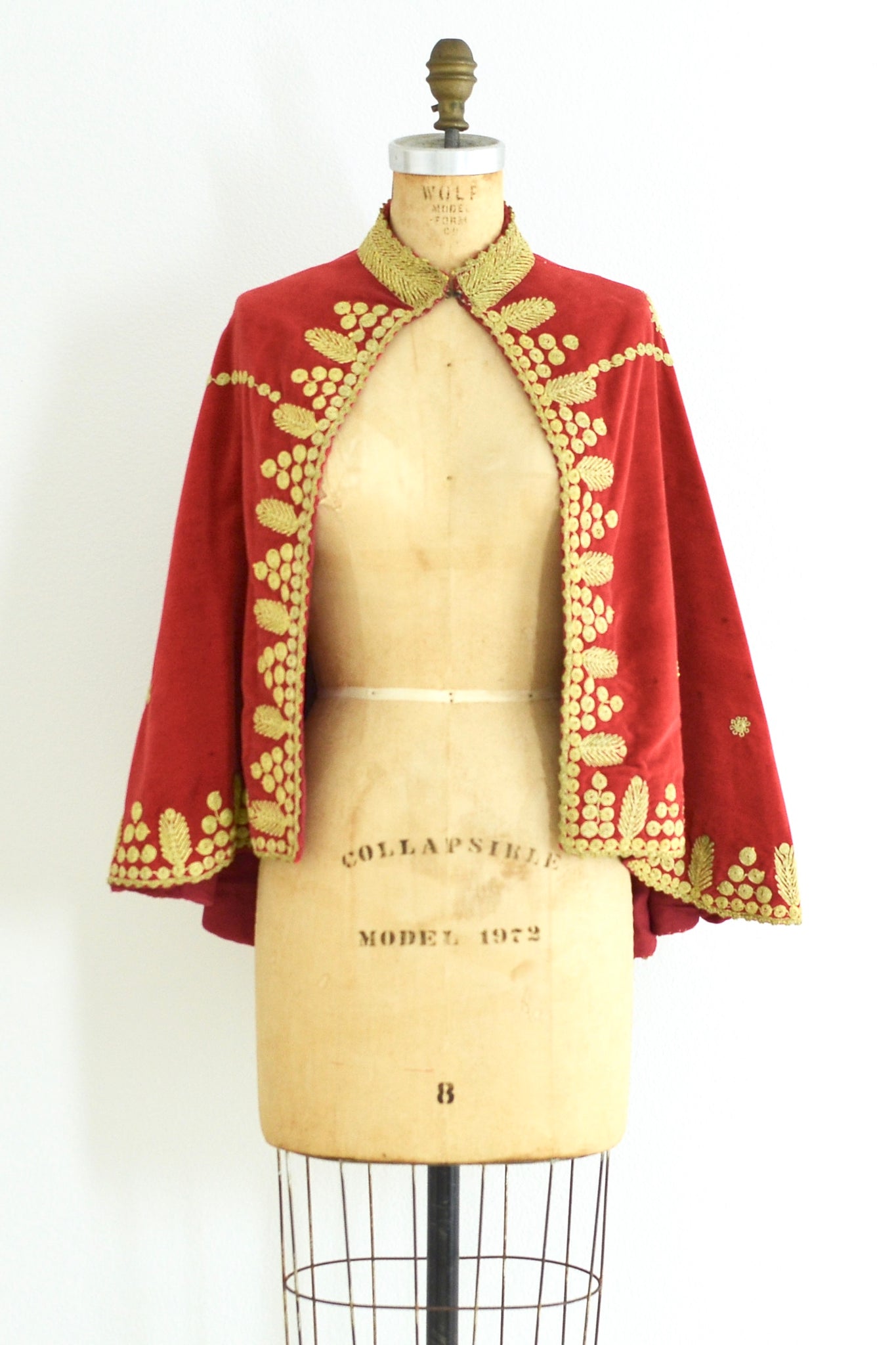 1940s Velvet Cape - Pickled Vintage
