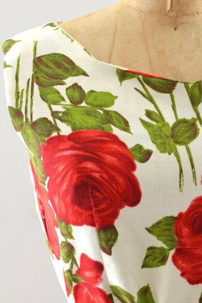 1950s Rose Dress