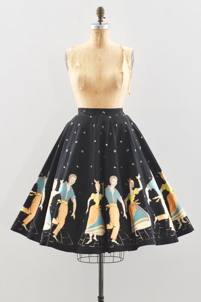 Reserved... 50s Novelty Panel Skirt