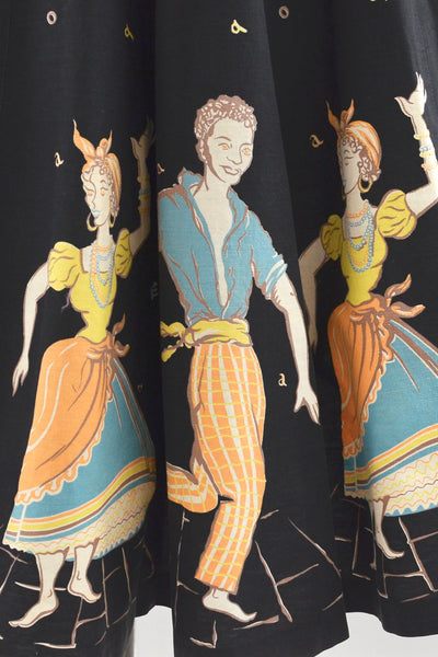 Reserved... 50s Novelty Panel Skirt
