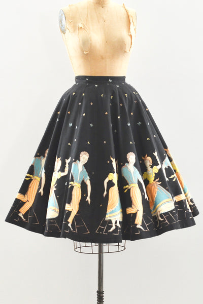 Reserved... 50s Novelty Panel Skirt