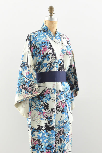 Blue Floral Kimono