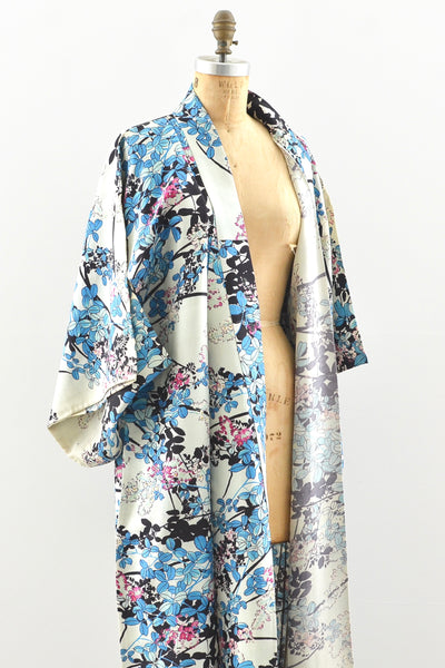 Blue Floral Kimono