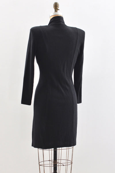 Black Knit Dress / XS