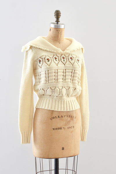 Pointelle Sweater