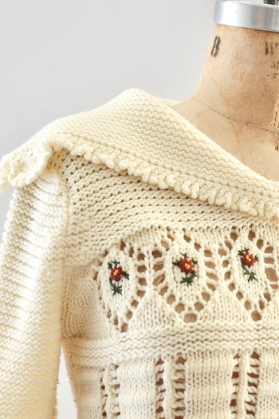 Pointelle Sweater