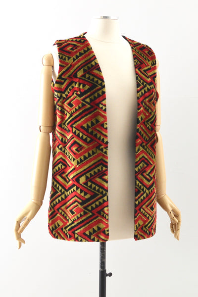 60s Tapestry Vest / S